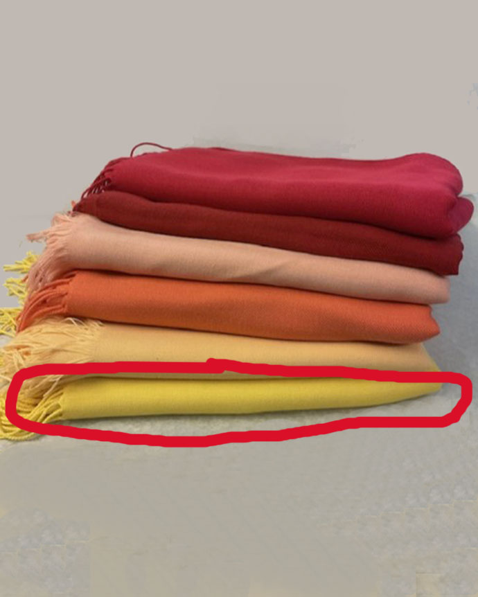 Pashmina Huivi keltainen