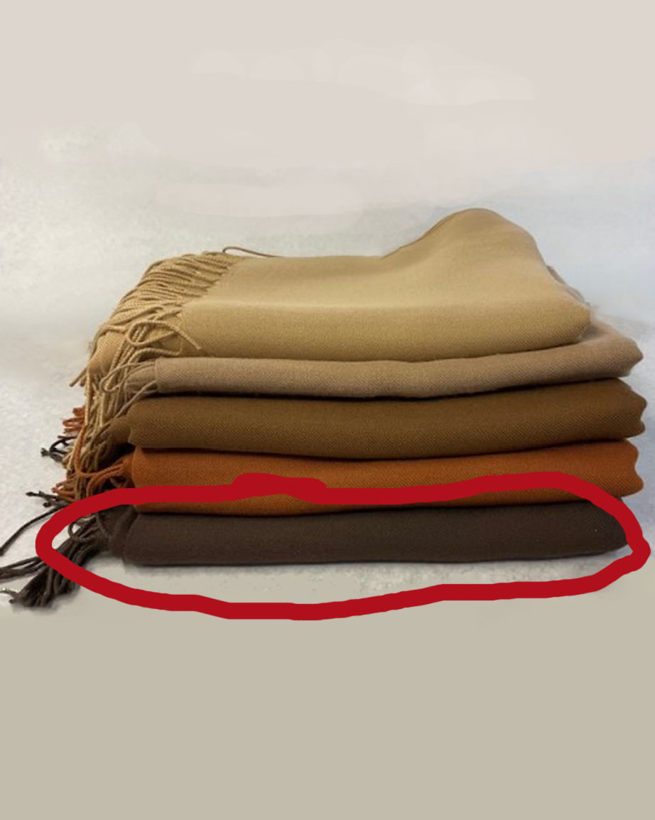 Pashmina Huivi ruskea