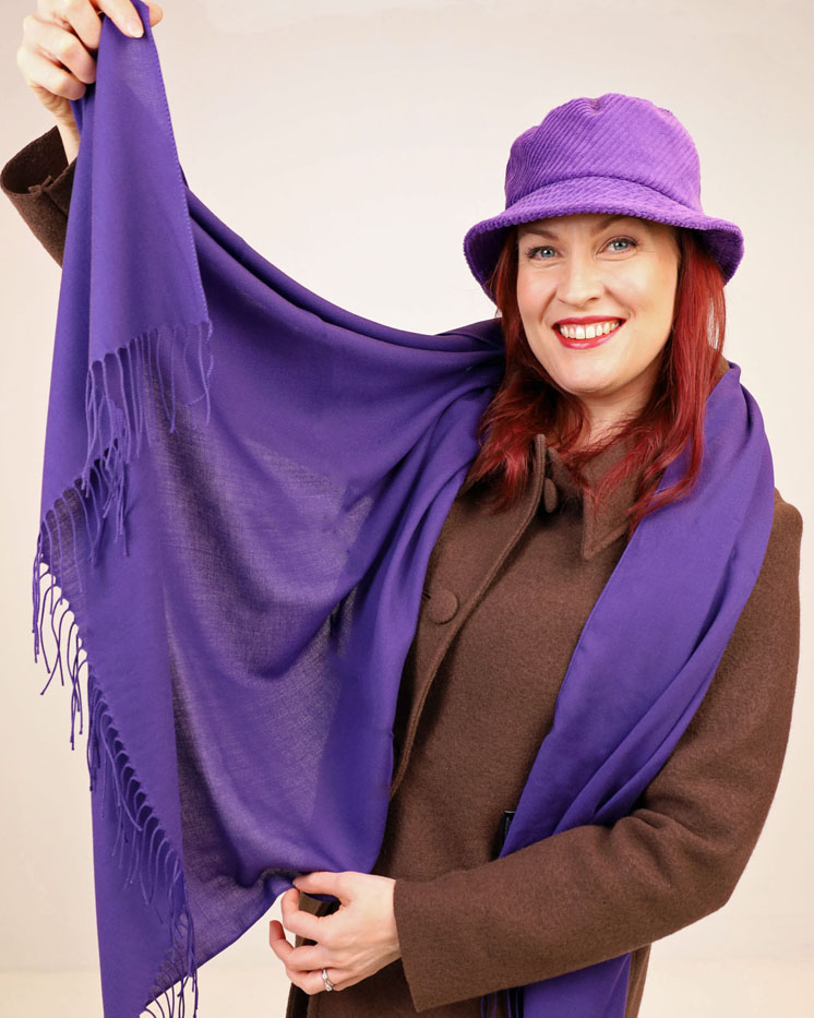 Pashmina Huivi lila